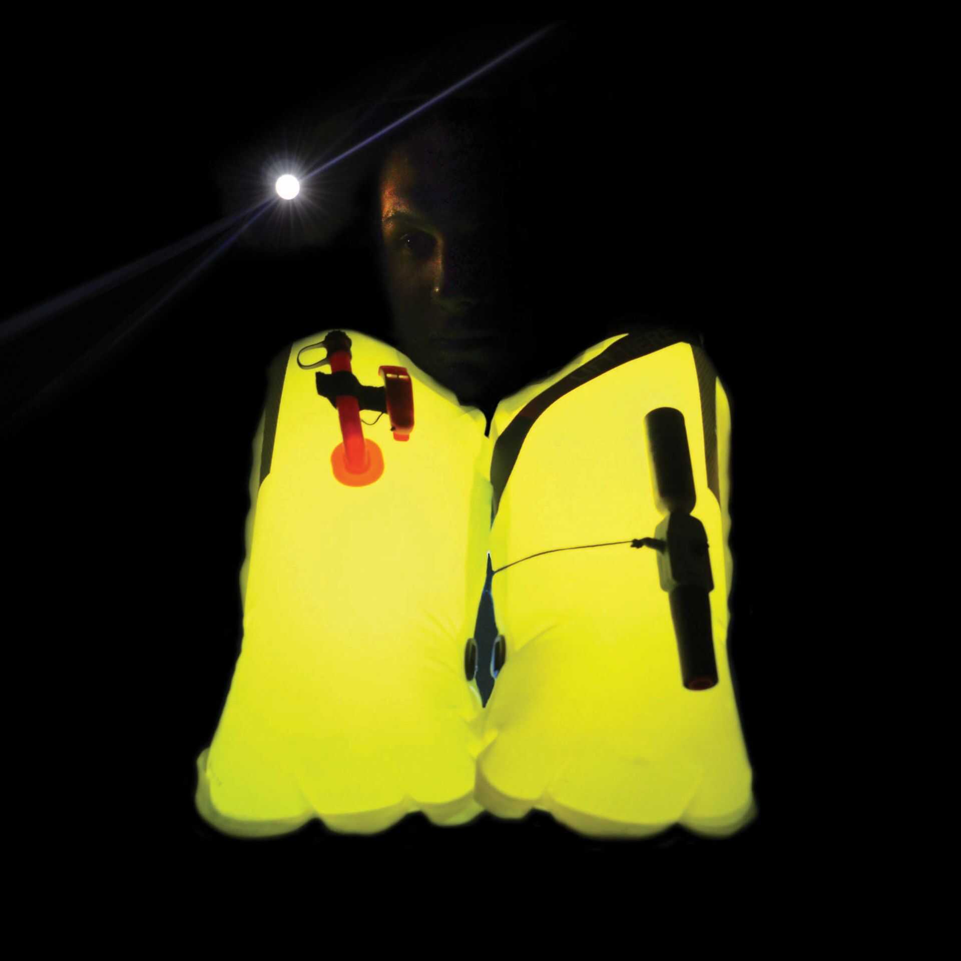 Spinlock Lume-On LED-Blinkleuchte für Auftriebsblase, 2 Stück, Wasserdicht, Deckvest 5D