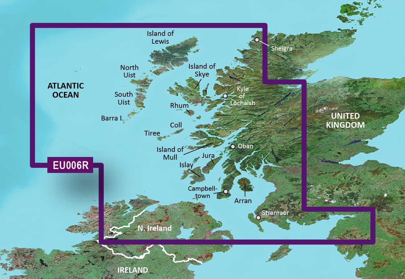 Garmin Elektronische Seekarte BlueChart g3 Schottland, Westküste