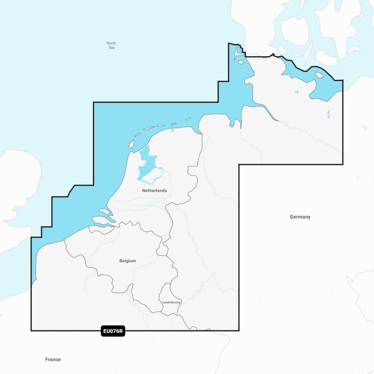 Seekarte Garmin Navionics+ EU076R für Benelux, Deutschland Nord- und Ostseeküste – kompatibel mit Garmin Kartenplottern
