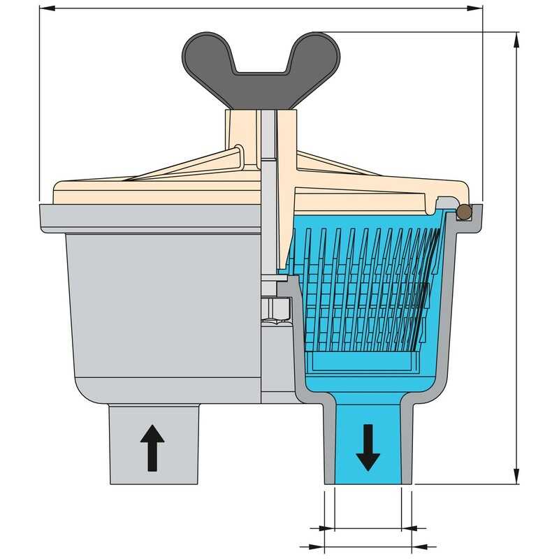 Vetus Kühlwasserfilter Typ 150