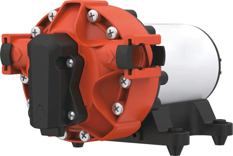 Osculati SuperFlow Smart Druckwasserpumpe mit 5 Ventilen, Variable Speed, 18,9 l/min, 4,8 bar, 12 V / 24 V