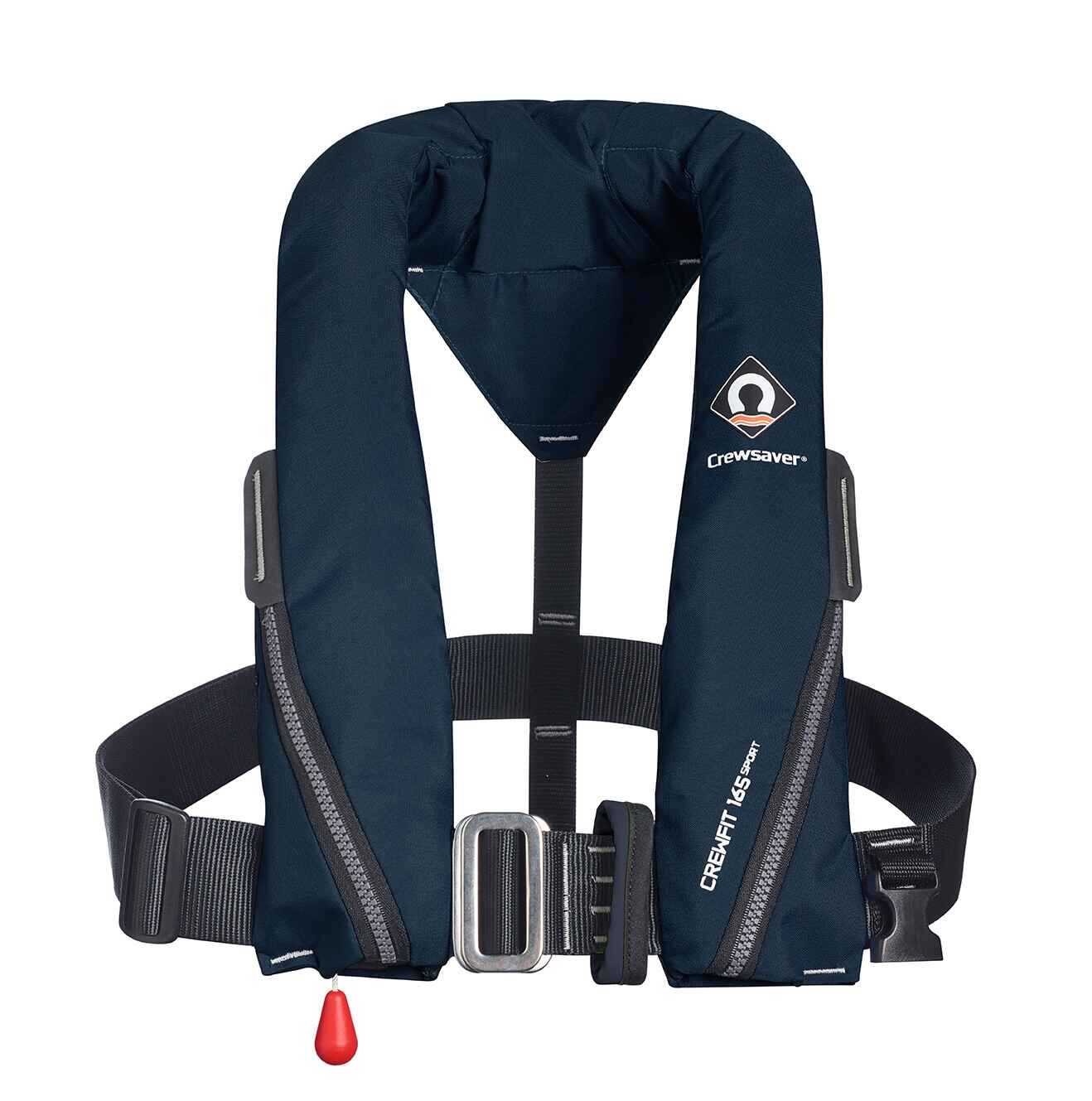 Crewsaver 165N Sport Automatische Rettungsweste mit Lifebelt navy Vorderansicht
