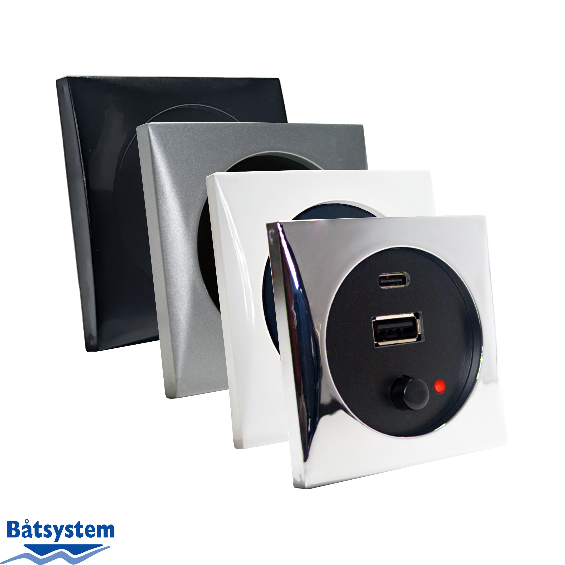 Batsystem USB-Ladesteckdose mit USB-A und USB-C Anschluss 12-24V, 3A Max