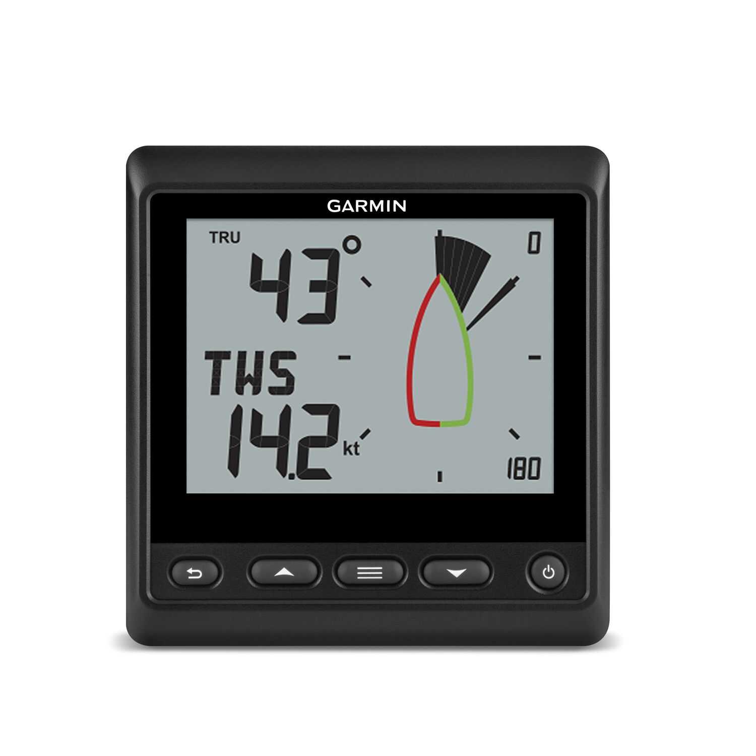 Garmin GNX Wind Instrument mit LCD-Display, digitaler Windrose und NMEA 2000-Schnittstelle für präzise Windmessung auf Segelbooten