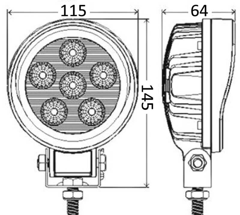 Osculati HD LED-Scheinwerfer 18W