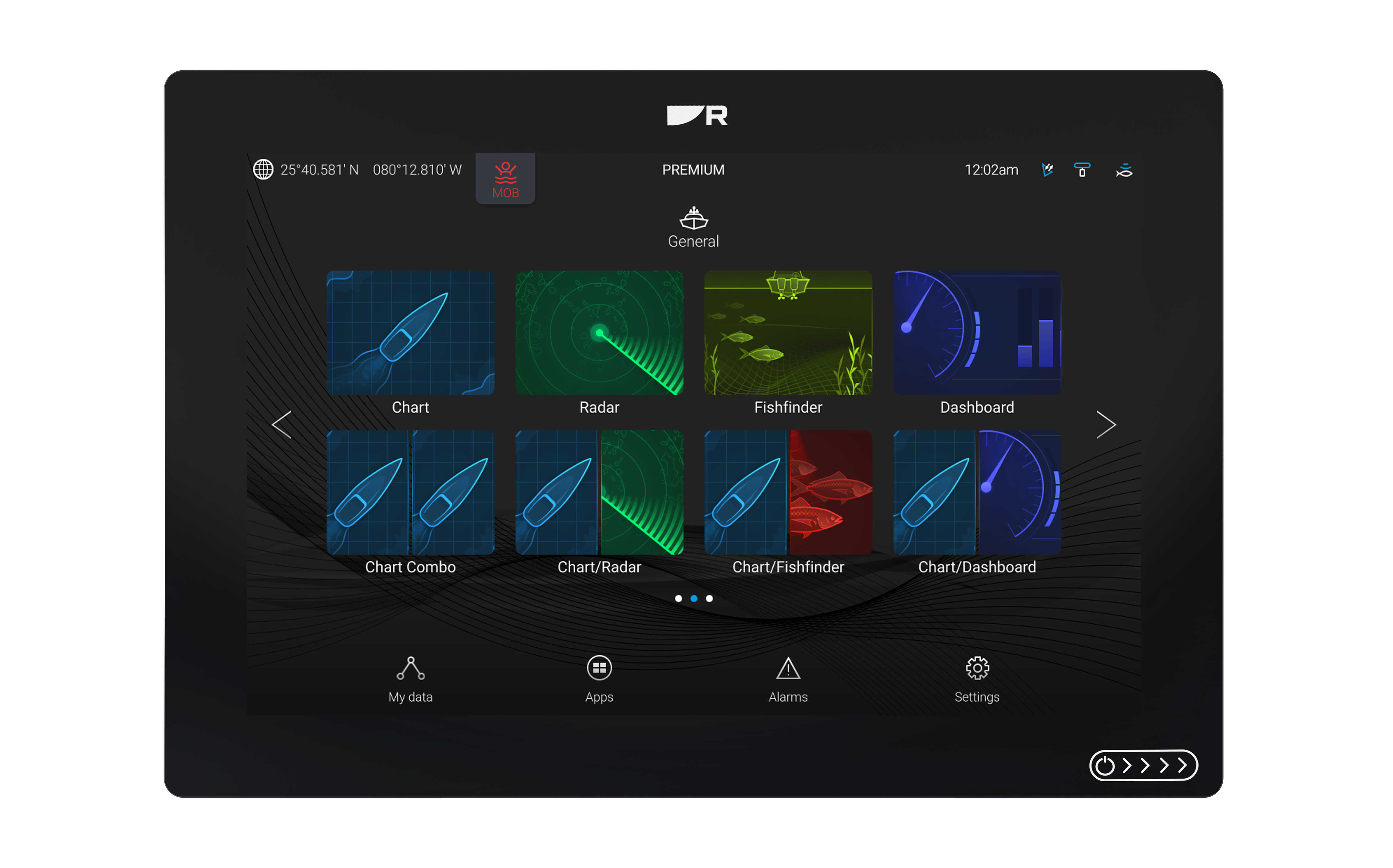 Raymarine Axiom+ 12 traceur de cartes à écran tactile multifonctions