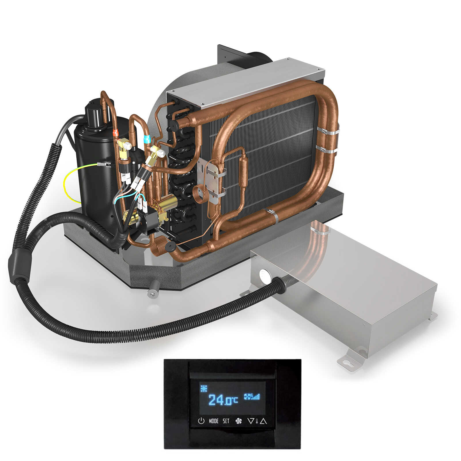 Vitrifrigo MACS 16000 – Monoblock-Klimaanlage für Boote, 16.000 BTU/h inkl. Bedienpanel