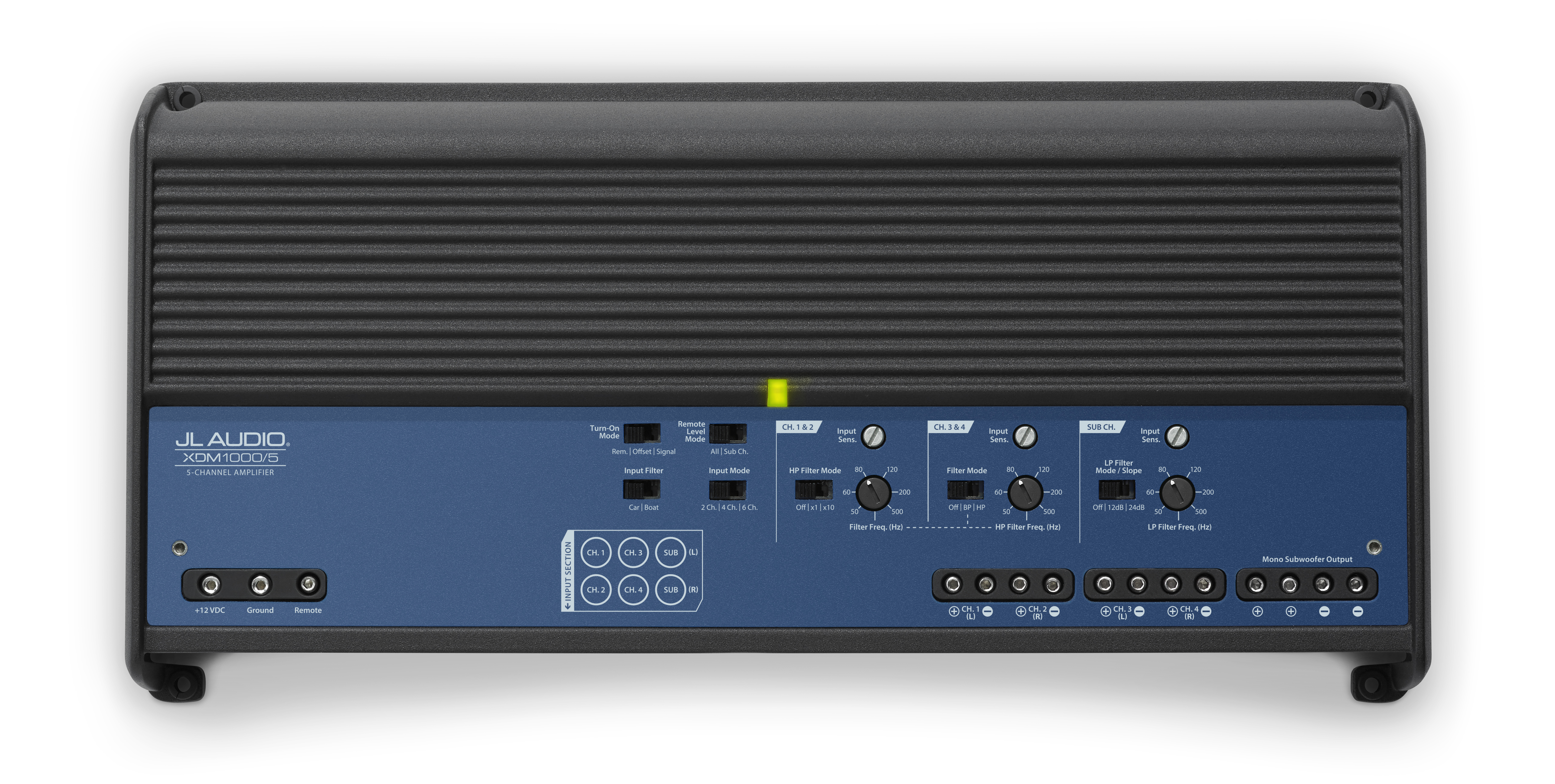 JL Audio Marine XDM-Serie Klasse D Verstärker 1000W, 5 Kanal