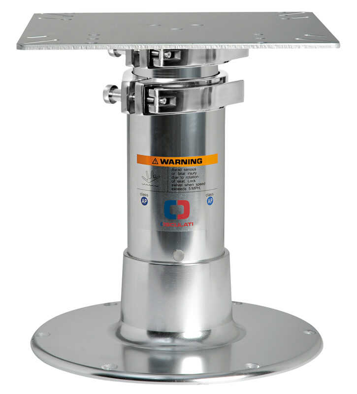 Osculati GIANT Tischstütze Deluxe aus hochglanzpoliertem, eloxiertem Aluminium 