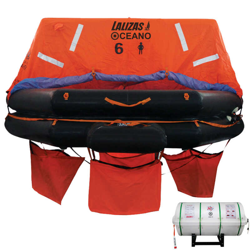Lalizas Rettungsinsel Oceano SOLAS/MED – Throw-Overboard, 10 Personen