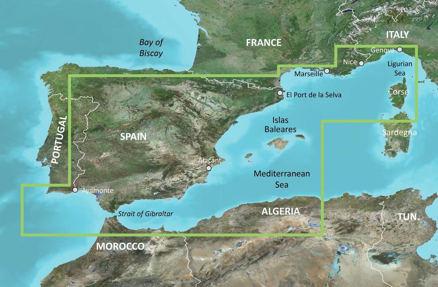 Garmin Elektronische Seekarte BlueChart g3 Spanien, Mittelmeerküste