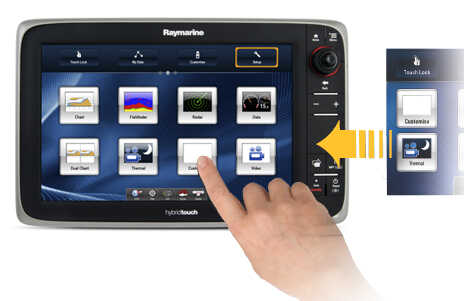 Raymarine e125 HybridTouch Multifunktionsdisplay