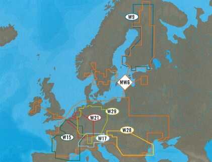 C-Map MAX West Europe Mega Wide