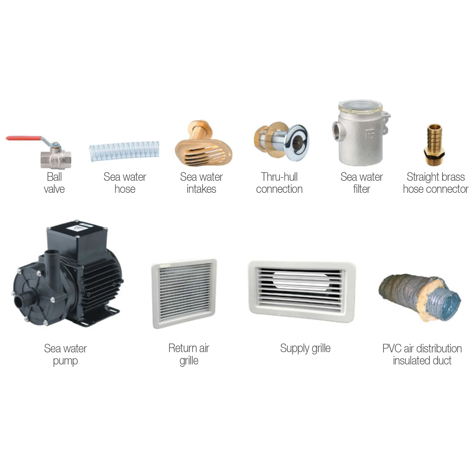 Vitrifrigo Zubehör-Kit für Monoblock-Klimaanlage MACS 16000 BTU