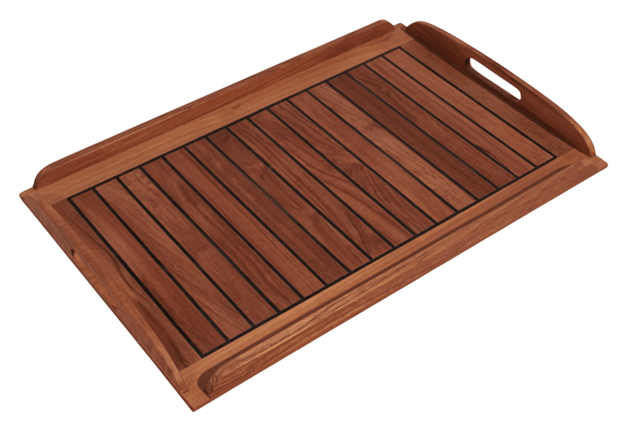 EUDE Teak Tablett Deckdesign 58 x 38 cm