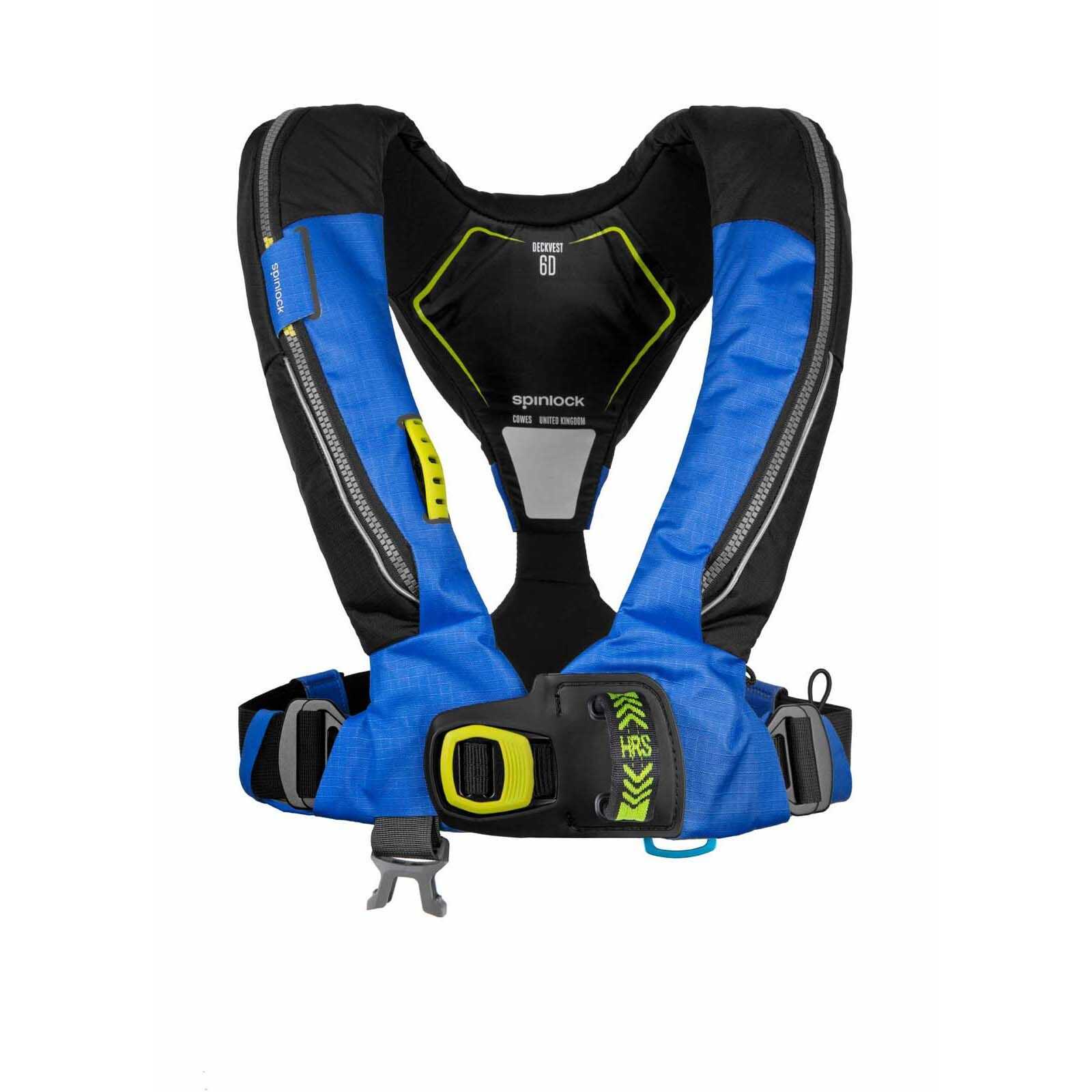 Spinlock Deckvest 6D 170N Rettungsweste mit UML Elite Pro Sensor in schwarz, weiß, blau, gelb