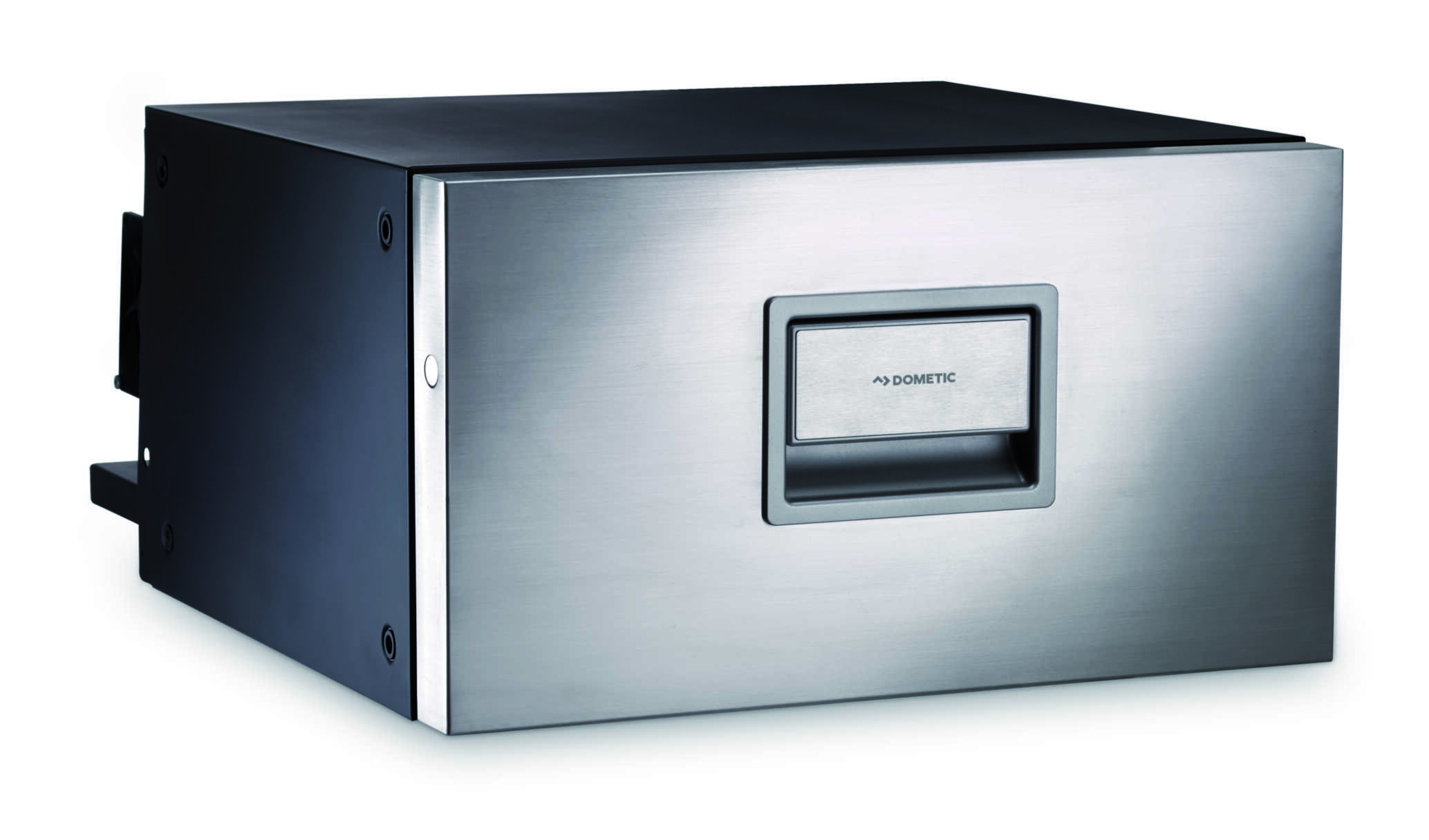 Die Dometic CoolMatic CD 20S Kühlschublade aus Edelstahl ist langlebig, energiesparend und ideal für den Einsatz auf Booten und in Campern.