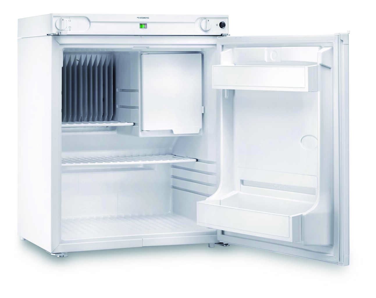 Kompakter Dometic RF 62 Kühlschrank mit Absorbertechnik, perfekt für Boote und Wohnwagen.