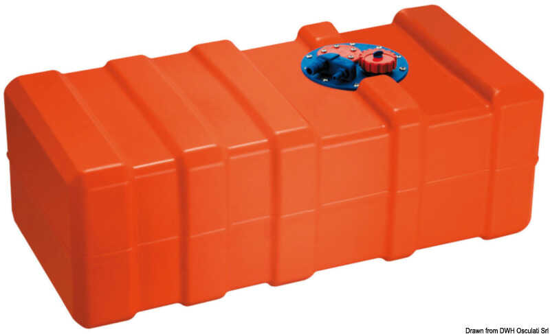 Osculati Kraftstofftank aus Eltex 70 l - 40×80 cm, EG-zugelassen