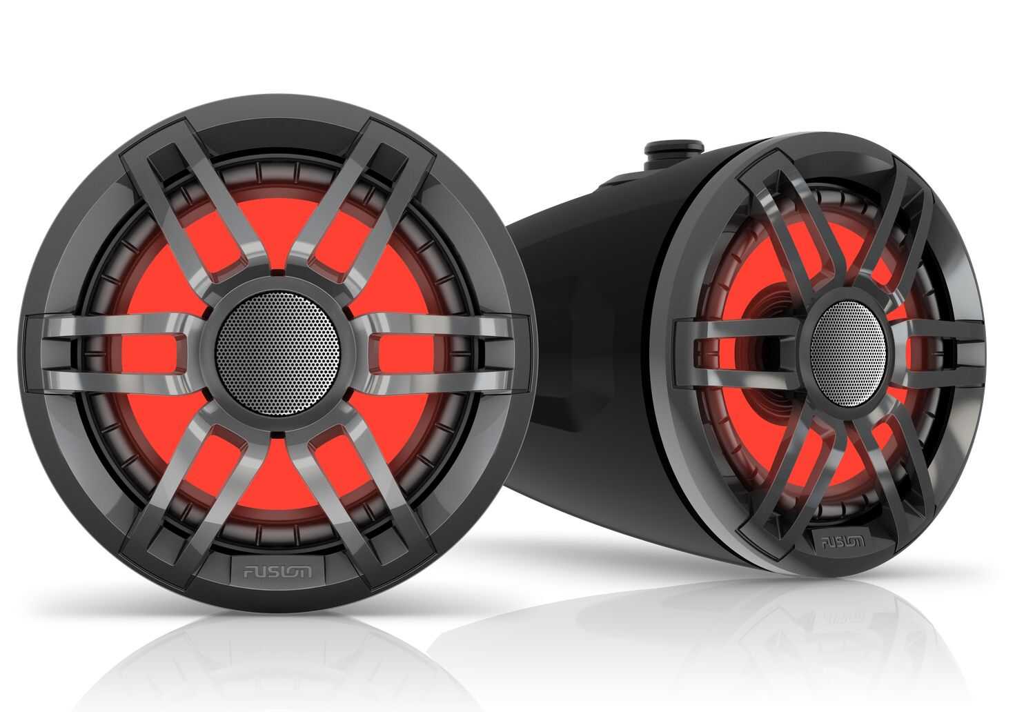 Fusion XS-Serie 6,5" Wake Tower Marinelautsprecher mit RGB-LED-Beleuchtung