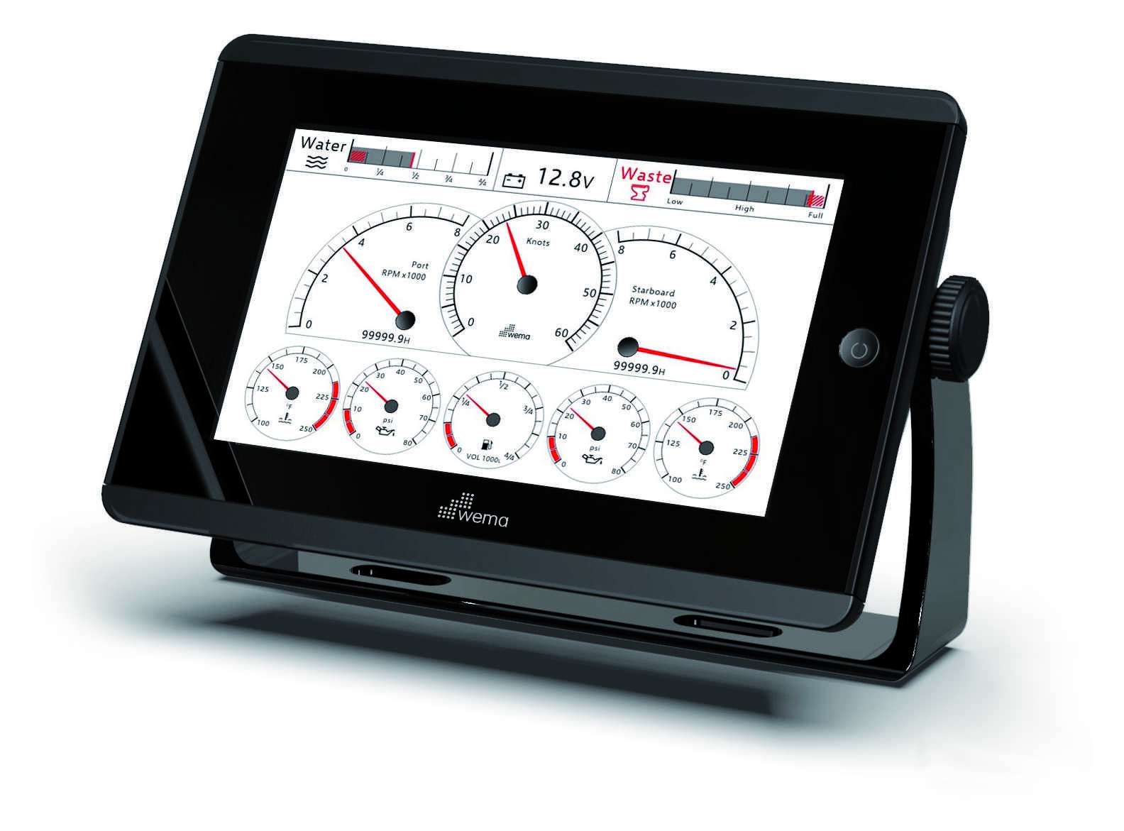 Wema NMEA2000 Multifunktionales Touchscreen-Display 7"