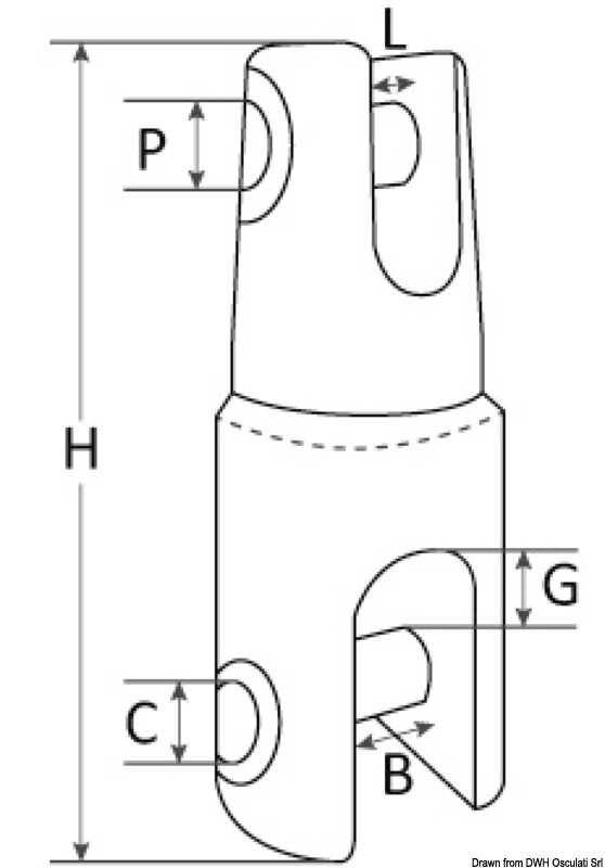 Douglas Marine Mega Ankerwirbel AISI 316