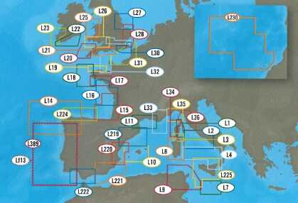 C-Map MAX West European Coasts Local