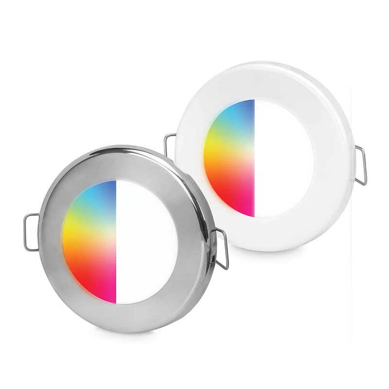 Hella Marine Apelo EuroLED 75 RGB/W Downlights mit hochwertiger UV-beständiger Acryl-Linse und gleichmäßiger LED-Ausleuchtung