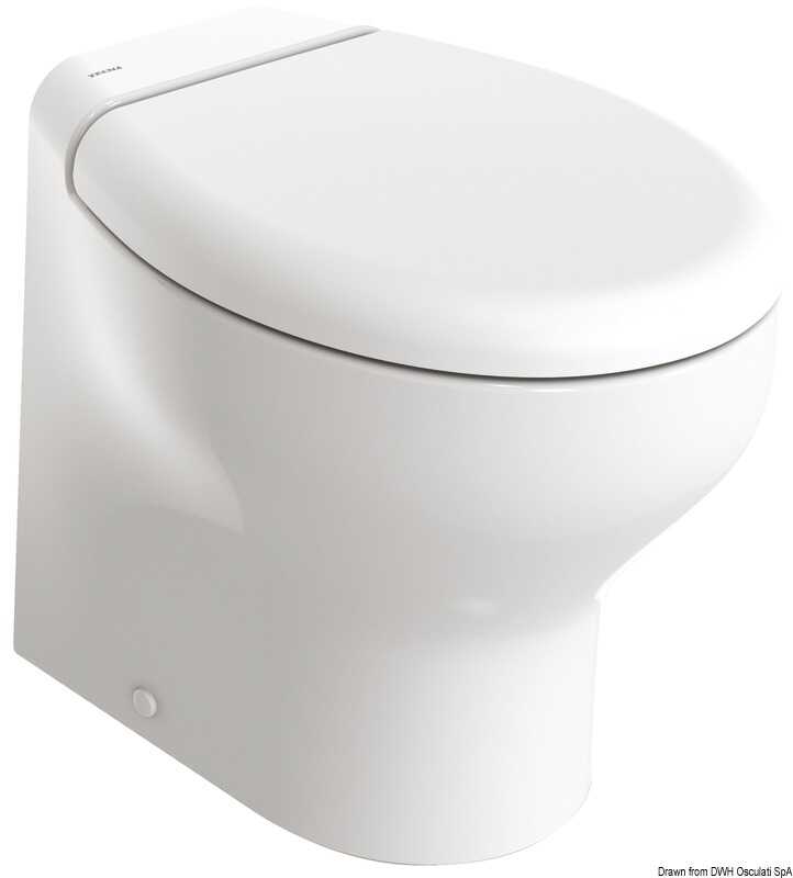 TECMA Elektrische Toilette Silence Plus 2G (2. Generation) mit All-in-One Bedienpanel