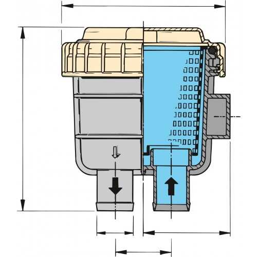 Vetus Kühlwasserfilter Typ 330