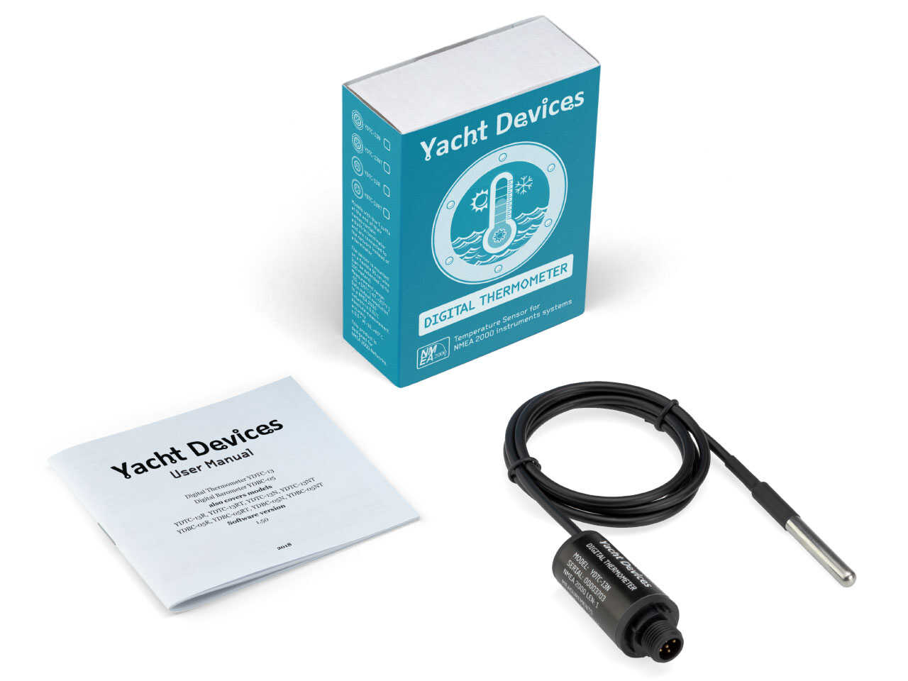 Yacht Devices Digitales Thermometer YDTC-13N mit NMEA2000 Anschluss