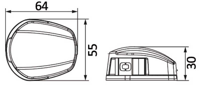 Osculati Nemo LED Navigationslichter zur Horizontalmontage