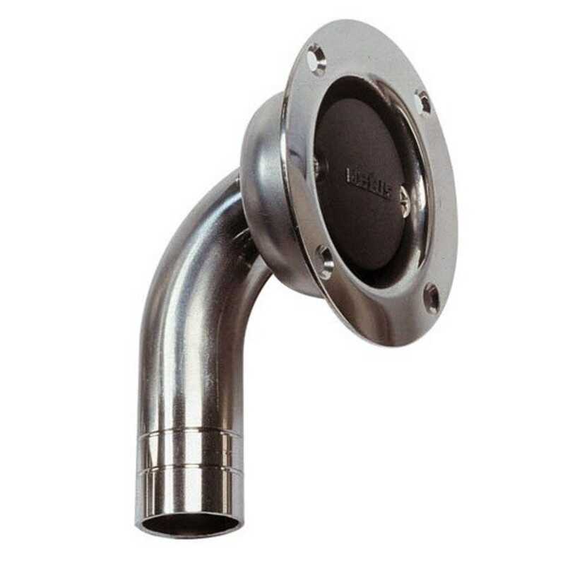 Vetus Niro-Entlüftungsnippel gebogen – Ø 19 mm, AISI 316 Edelstahl