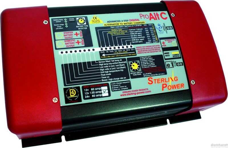 Sterling Power Pro Alt C Lichtmaschinen-Batterie Ladegerät