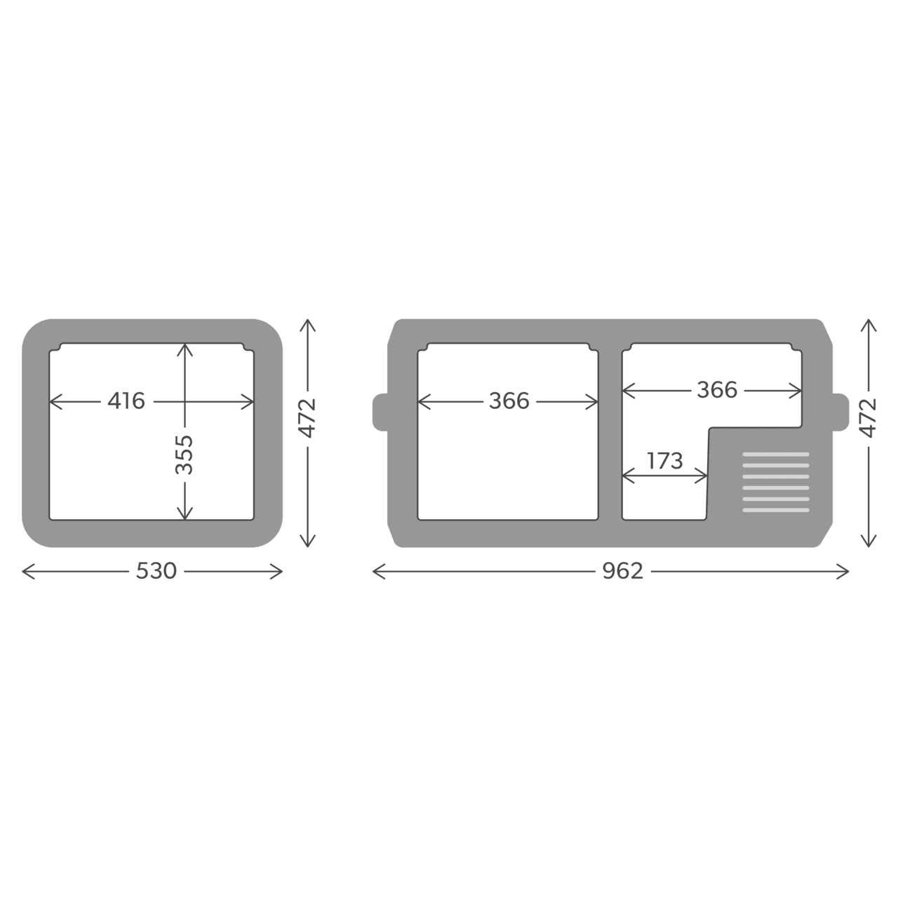 Dometic CFX5 95DZ Dual-Zone Kompressorkühlbox - 94 l, 12/24V & 110-240V