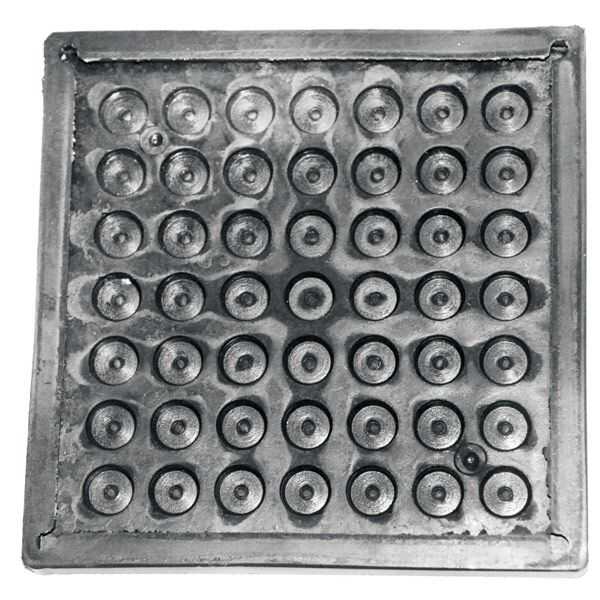 1852 Gummiplatte für Bootsgestell-Auflagen 200 × 200 mm