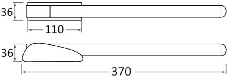 Douglas Marine klappbarer Universalaufstiegsgriff für Heckplattformen