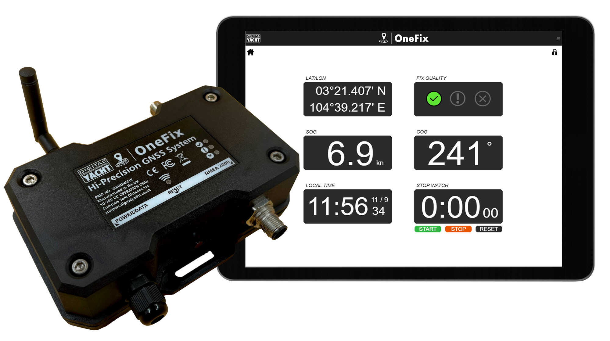 Digital Yacht OneFix – Hochpräziser GNSS Positionssensor für Boote